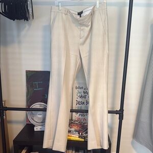 Cream Tailored Trousers